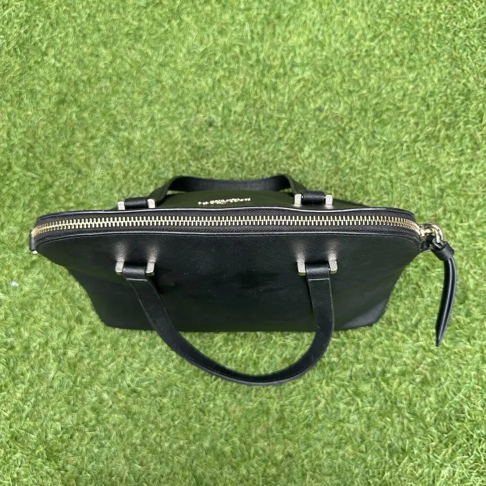 Kate Spade New York Purse Patterson Drive Leather Tote Satchel Black‎ With Strap